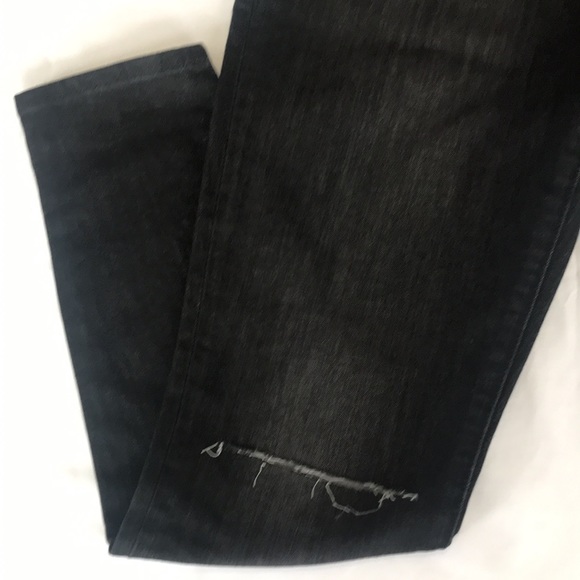 Hudson Natalie Midrise Super Skinny Ankle Jeans in Cora/ Washed Black - Picture 2 of 12